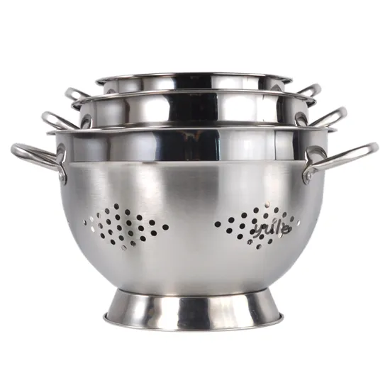 Stainless Steel Dishwasher Safe Colander Kitchen Accessory