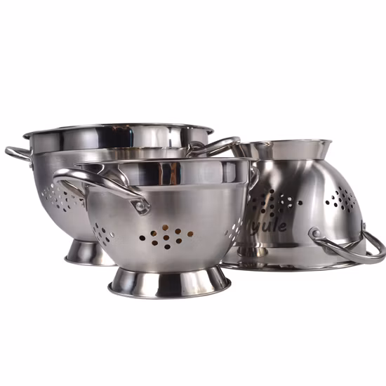 Stainless Steel Dishwasher Safe Colander Kitchen Accessory